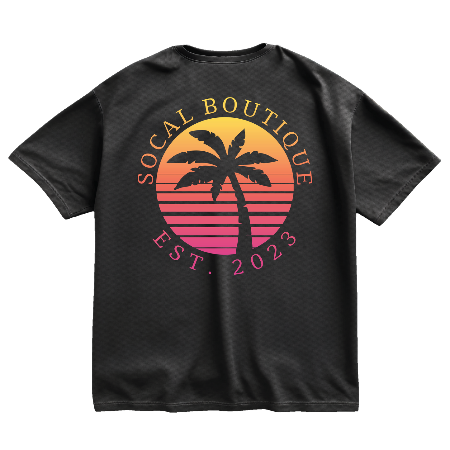 Sunset Palm Tree Tee